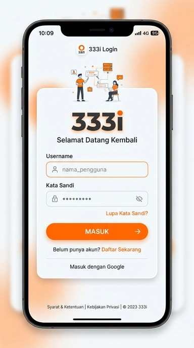Masuk Akun 333i untuk Pengguna Android