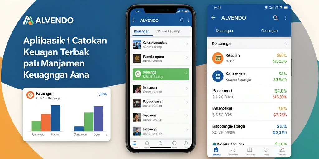 Tampilan antarmuka ALVENDO yang bersih dan fungsional untuk pencatatan keuangan.