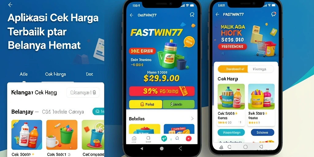 Tampilan antarmuka aplikasi Cek Harga FASTWIN77
