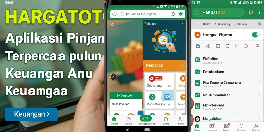 Antarmuka HARGATOTO yang intuitif dan mudah digunakan.
