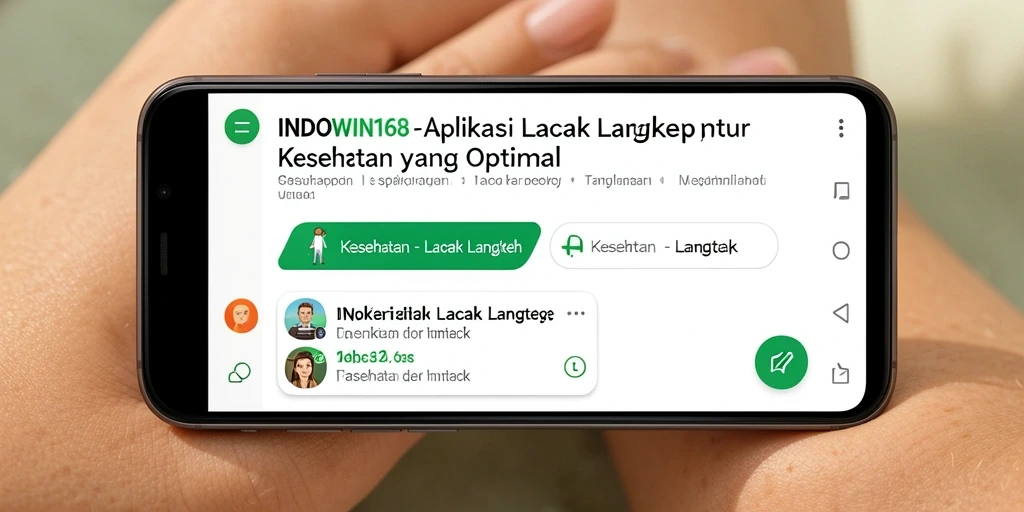 Tampilan antarmuka aplikasi Lacak Langkah INDOWIN168 yang intuitif dan menarik.