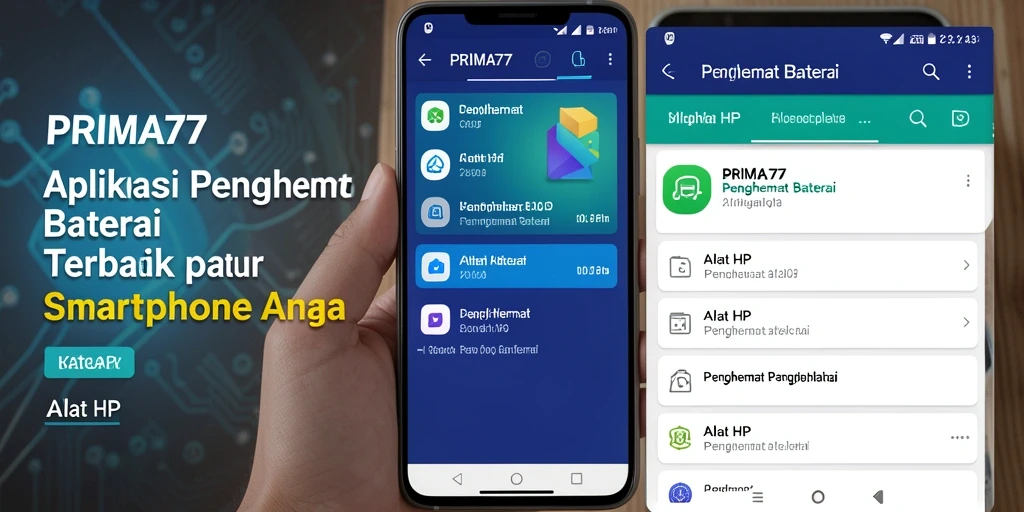 Tampilan antarmuka aplikasi PRIMA77 yang sederhana dan fungsional.