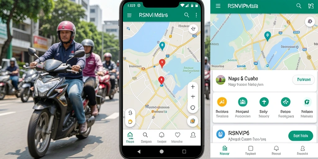 Antarmuka aplikasi RSNVIP6 yang menampilkan navigasi motor yang jelas dan informatif.
