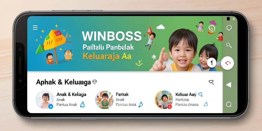 Antarmuka aplikasi WINBOSS yang ramah pengguna untuk memantau anak.